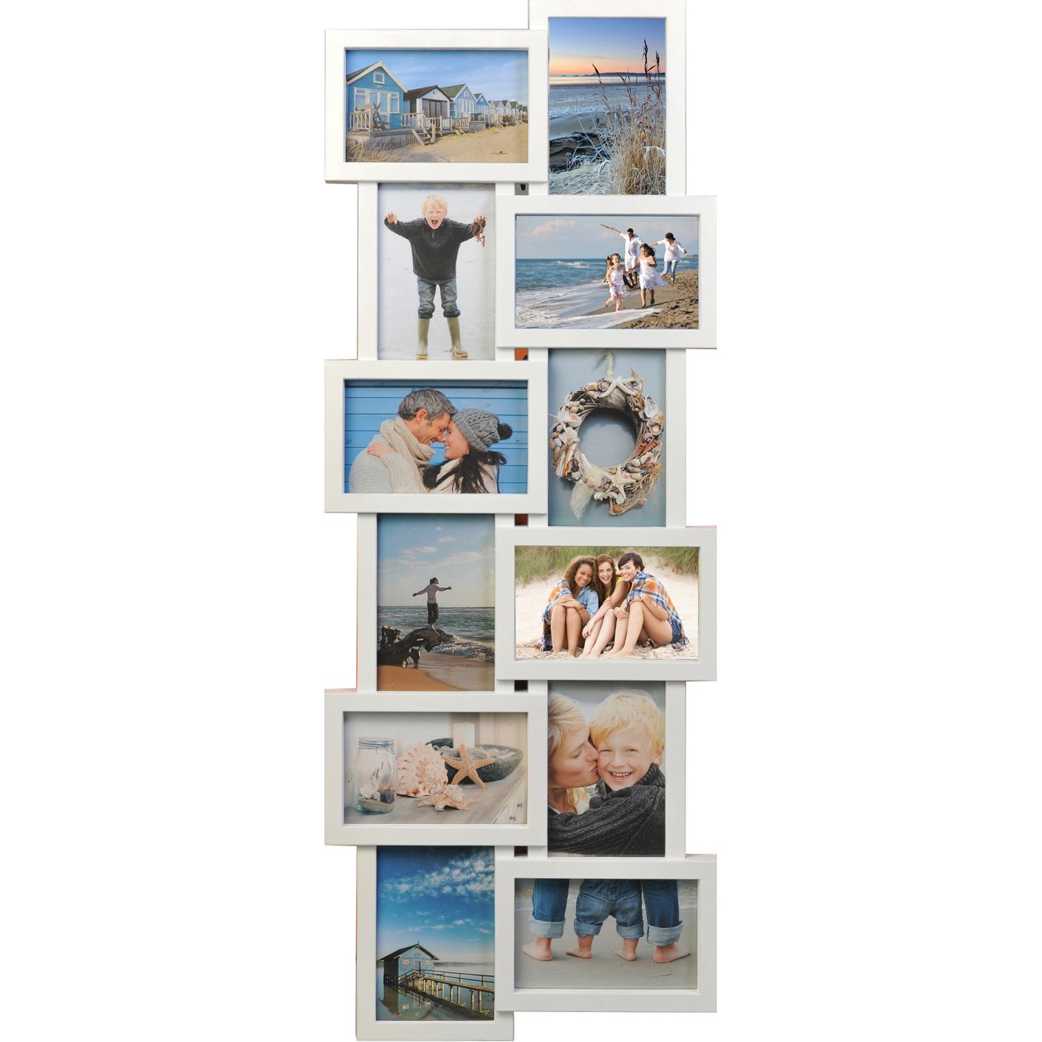 Fotolijst - Henzo - Holiday Gallery - Collagelijst voor 12 foto's - Fotomaat 10x15 cm - Wit