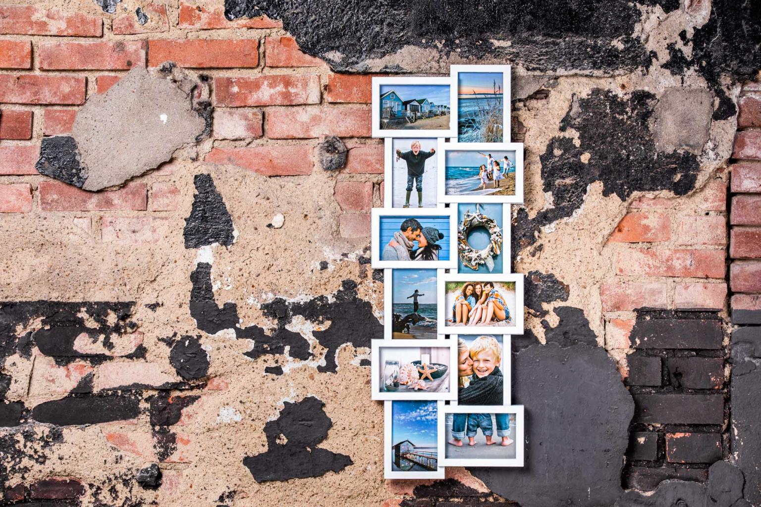 Fotolijst - Henzo - Holiday Gallery - Collagelijst voor 12 foto's - Fotomaat 10x15 cm - Wit