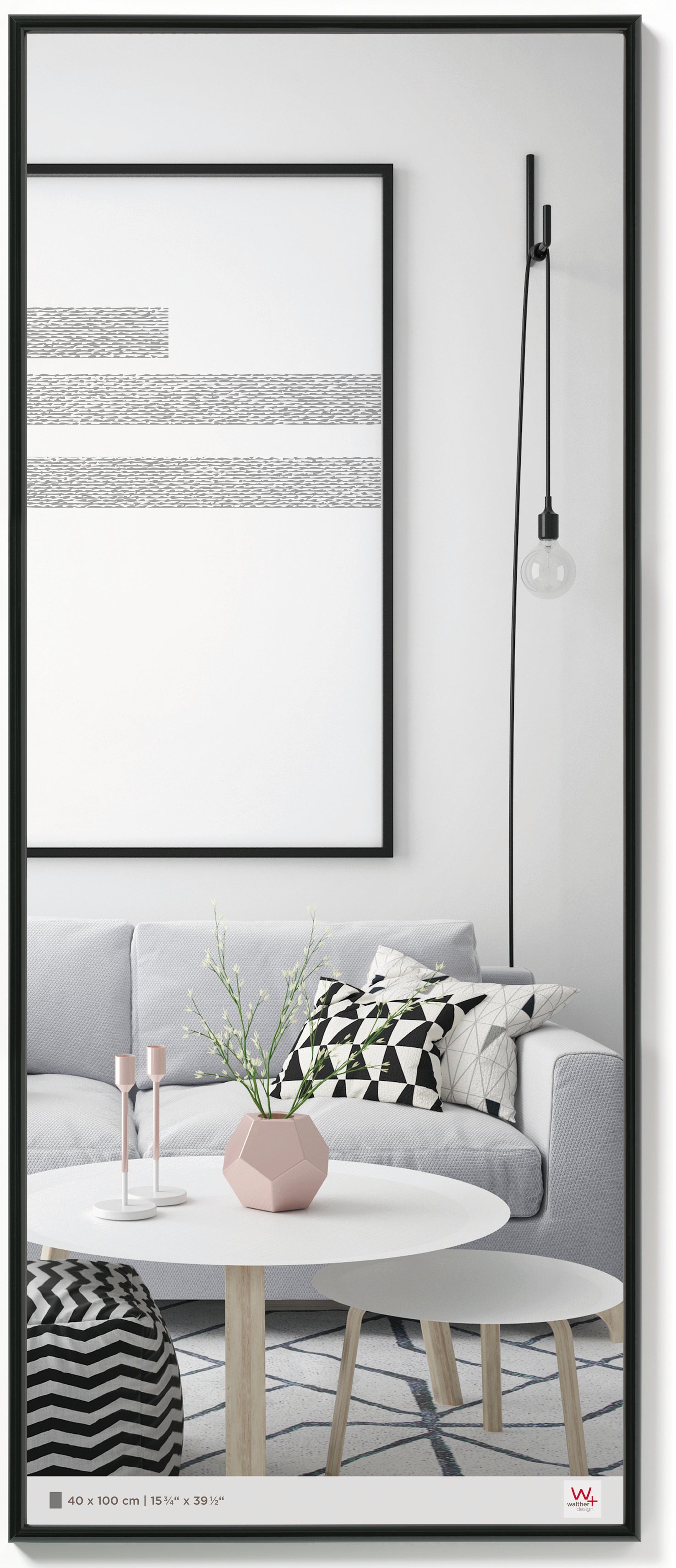 Galeria fotolijst 40x100 zwart
