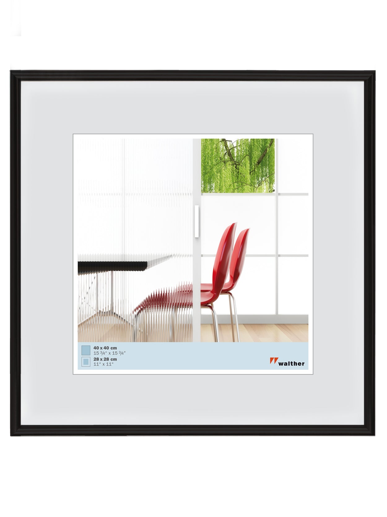 Galeria fotolijst 60x60 zwart