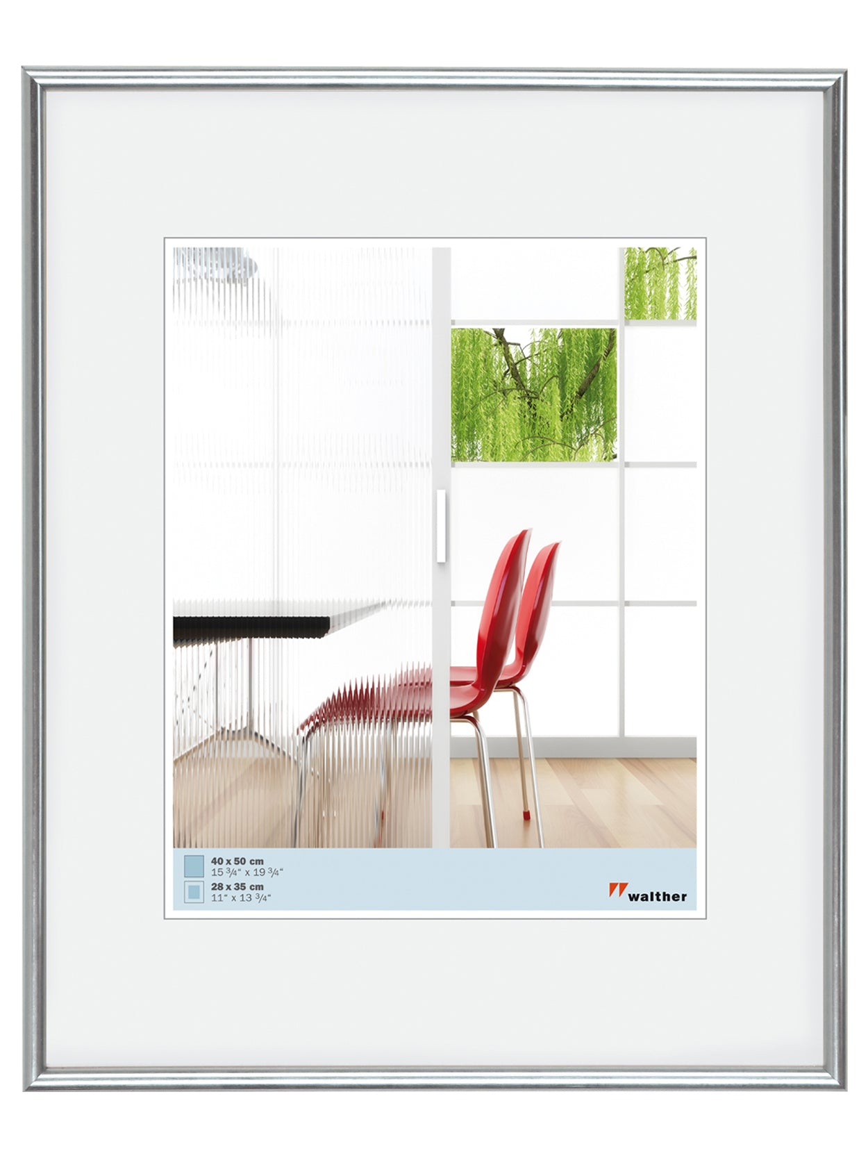 Galeria fotolijst 60x90 zilver
