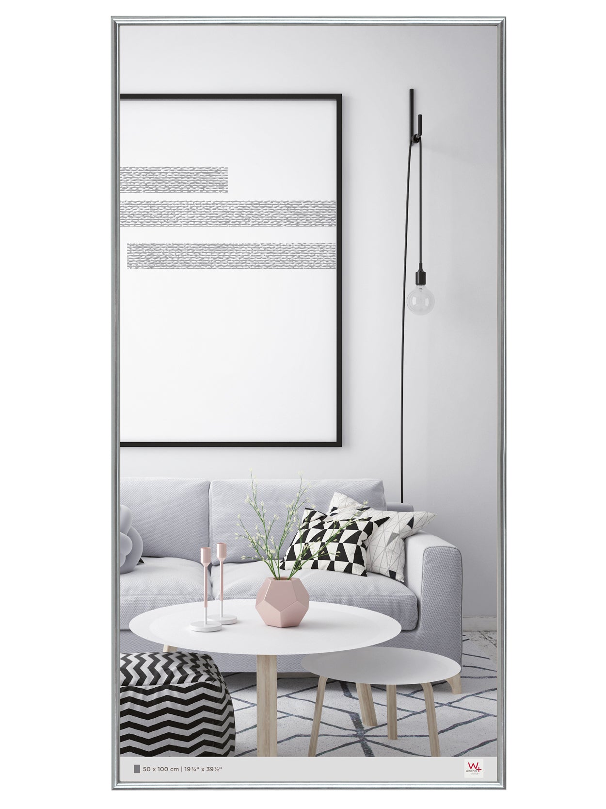 Galeria fotolijst 50x100 zilver