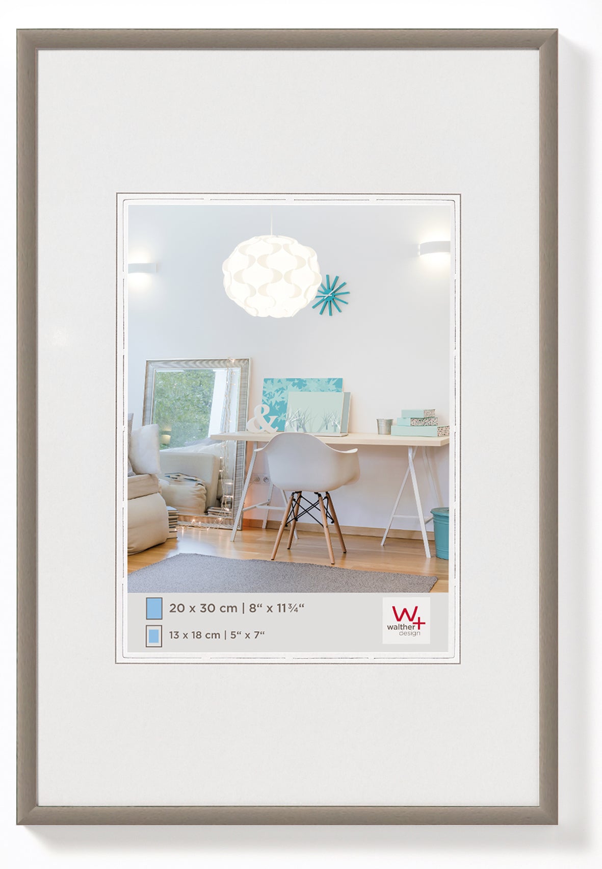 New Lifestyle Kunststof lijst 13x18 staalgrijs