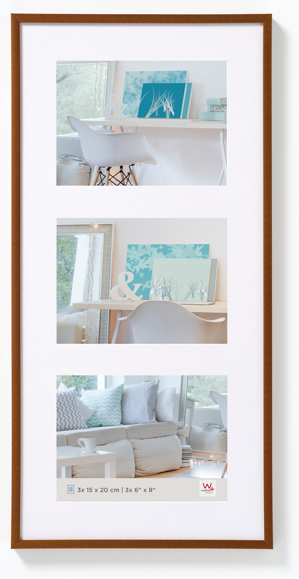 New Lifestyle Kunststof Galerie 3x15x20 brons