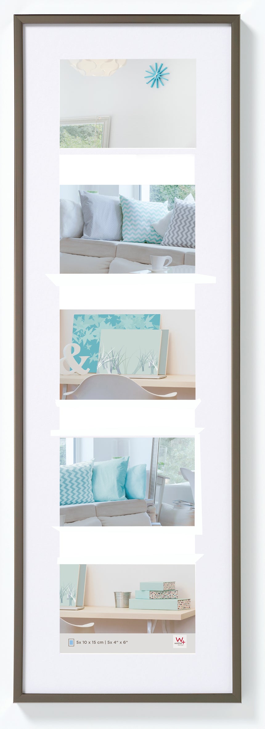 New Lifestyle Kunststof Galerie 5x10x15 staalgrijs