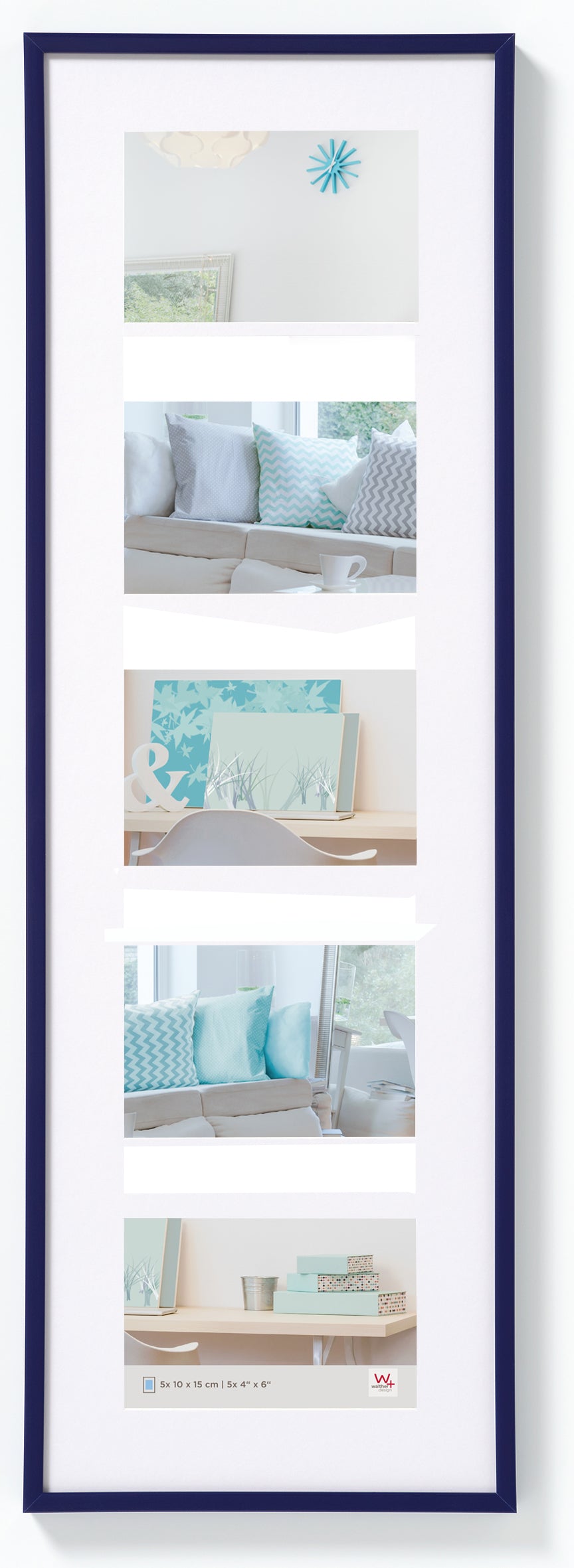 New Lifestyle Kunststof Galerie 5x10x15 blauw