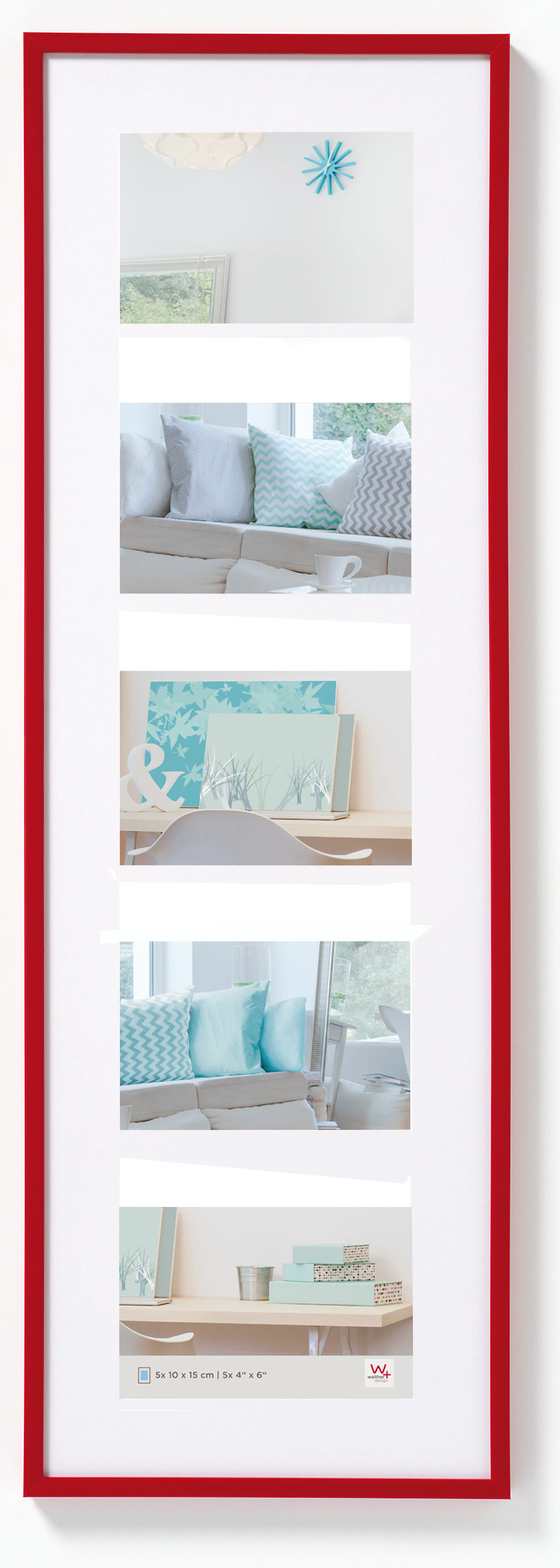 New Lifestyle Kunststof Galerie 5x10x15 rood