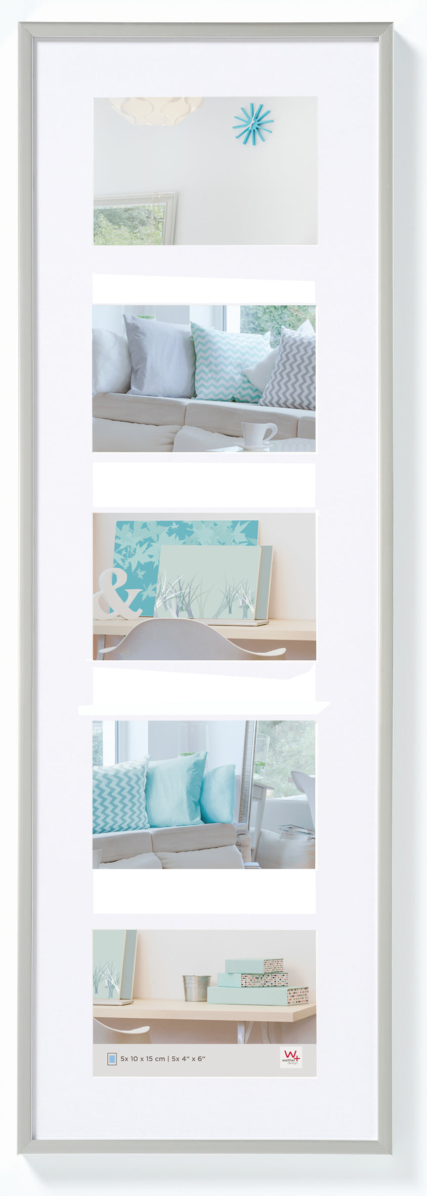 New Lifestyle Kunststof Galerie 5x10x15 zilver