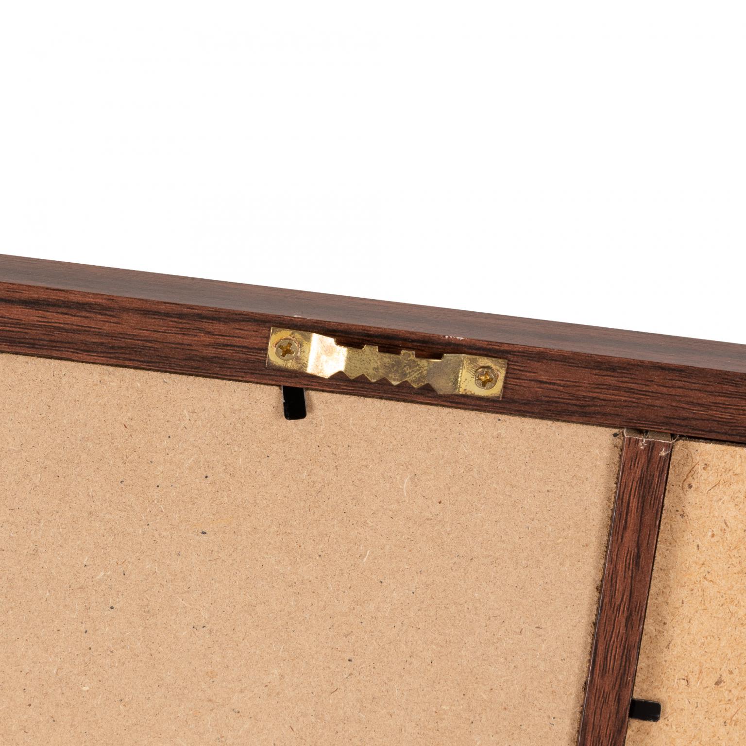 Letterbord - Henzo - Collagelijst voor 3 foto's plus tekst - Donkerbruin