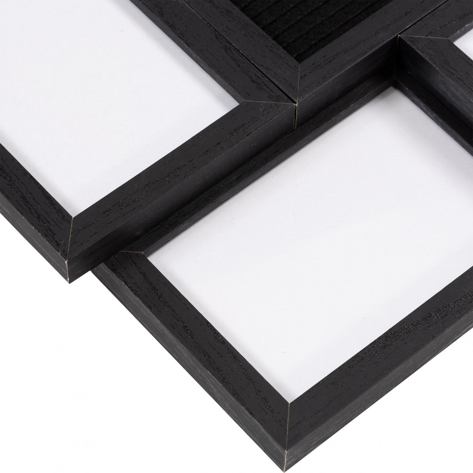 Letterbord - Henzo - Collagelijst voor 8 foto's plus tekst - Zwart