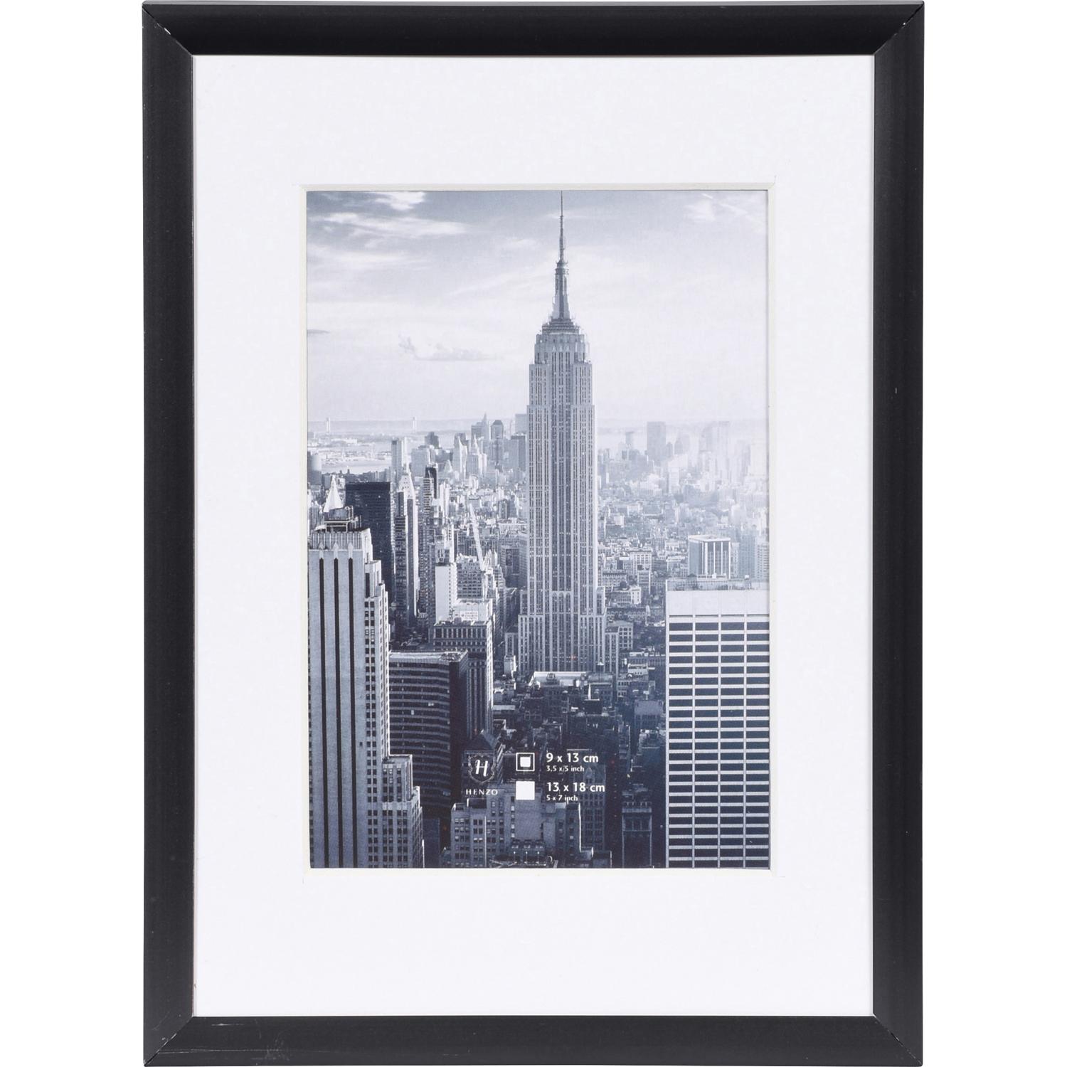 Fotolijst - Henzo - Manhattan - Fotomaat 13x18 cm - Zwart
