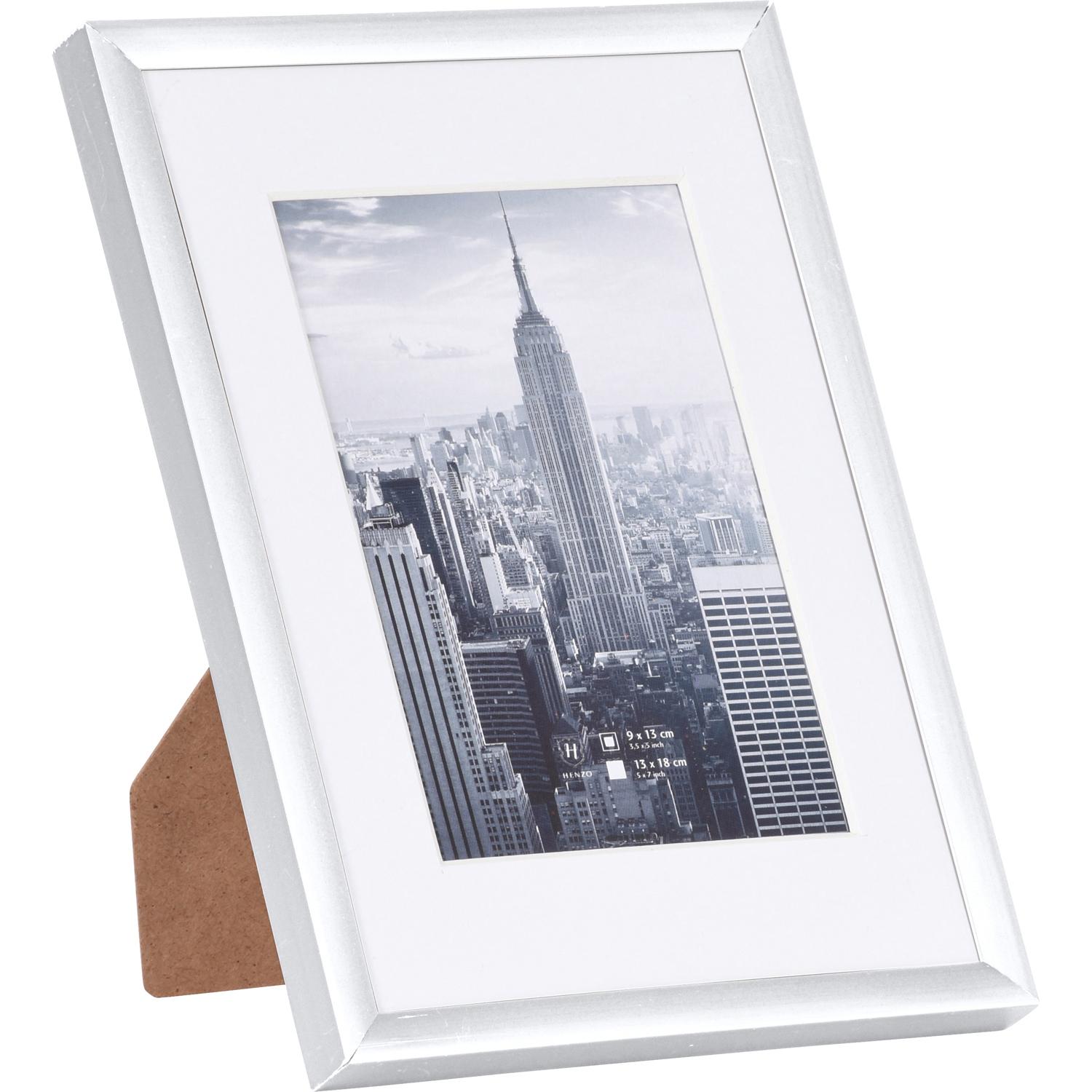 Fotolijst - Henzo - Manhattan - Fotomaat 13x18 cm - Zilver