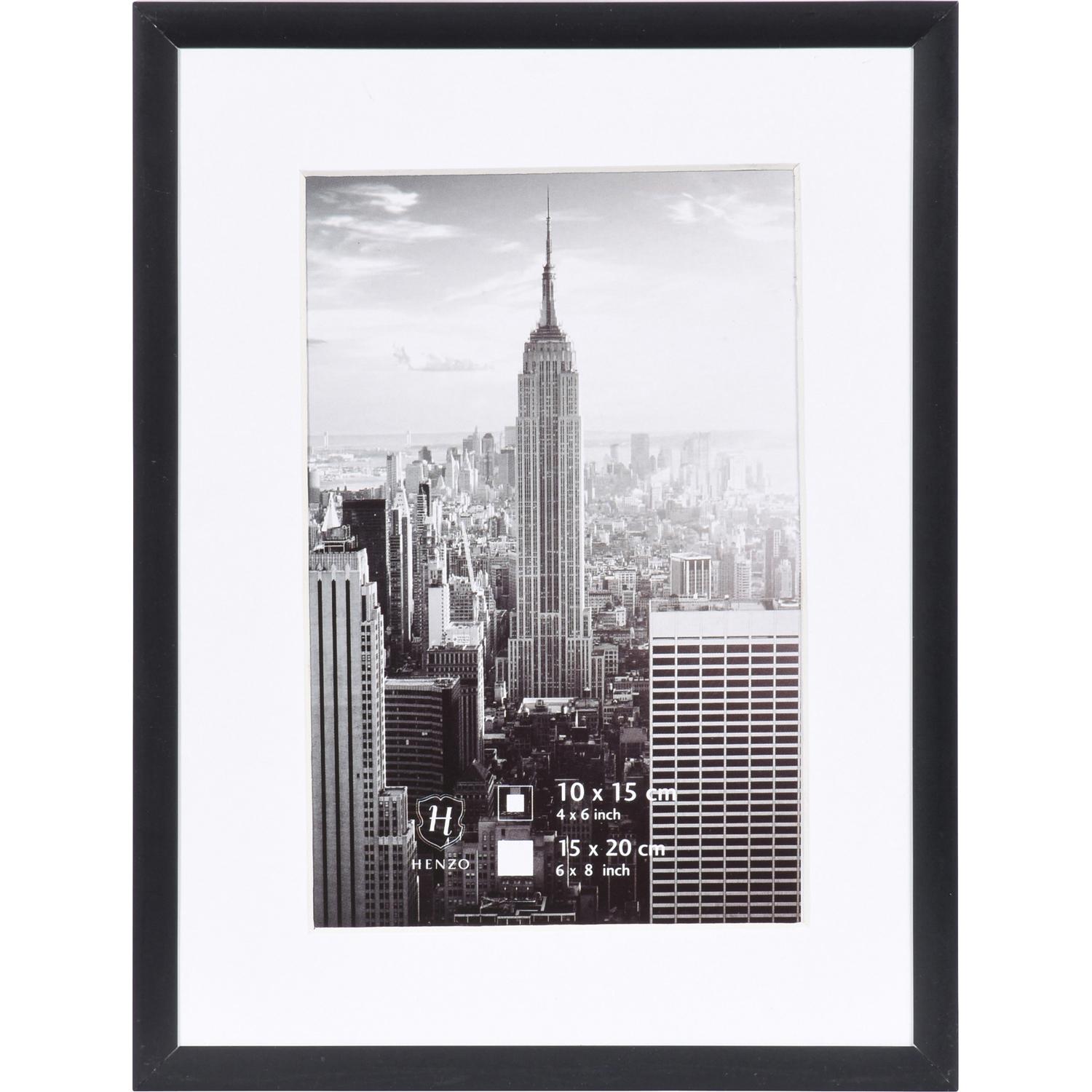 Fotolijst - Henzo - Manhattan - Fotomaat 15x20 cm - Zwart