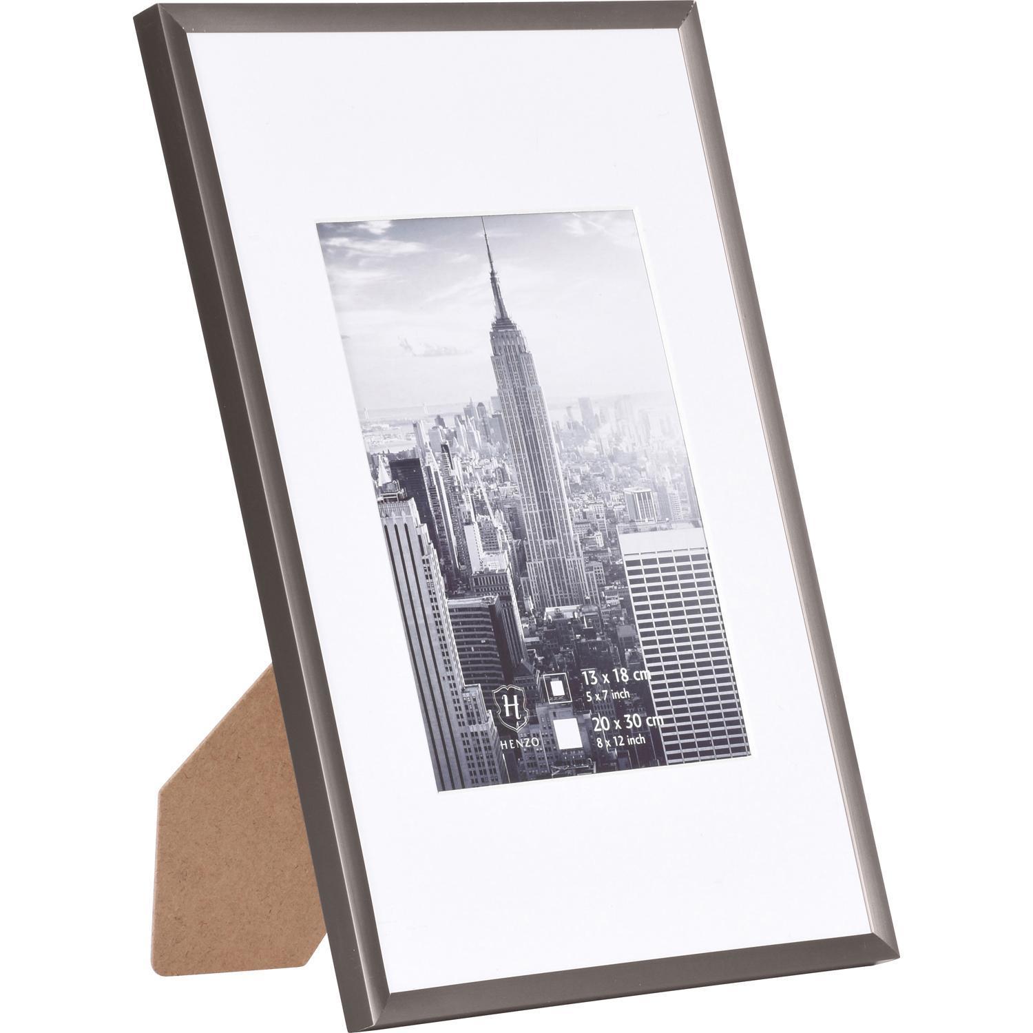 Fotolijst - Henzo - Manhattan - Fotomaat 15x20 cm - Donkergrijs