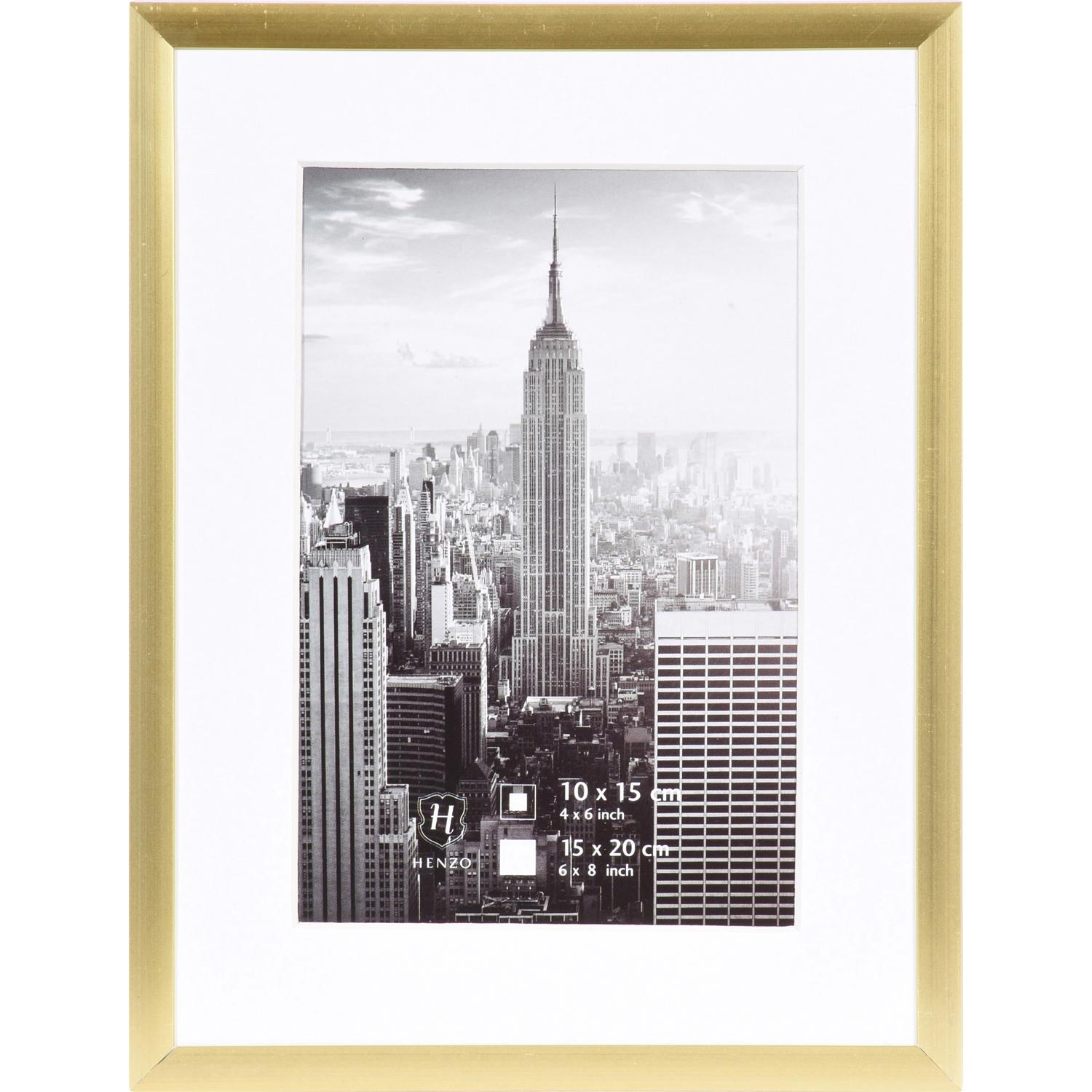 Fotolijst - Henzo - Manhattan - Fotomaat 15x20 cm - Goud