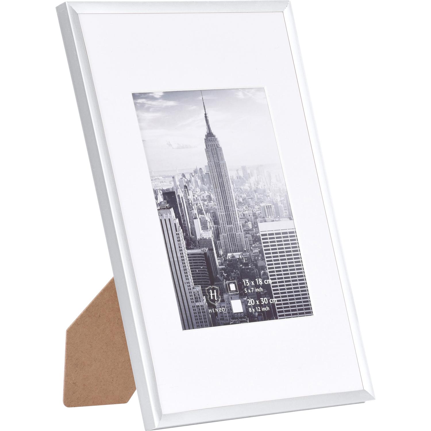 Fotolijst - Henzo - Manhattan - Fotomaat 20x30 cm - Zilver