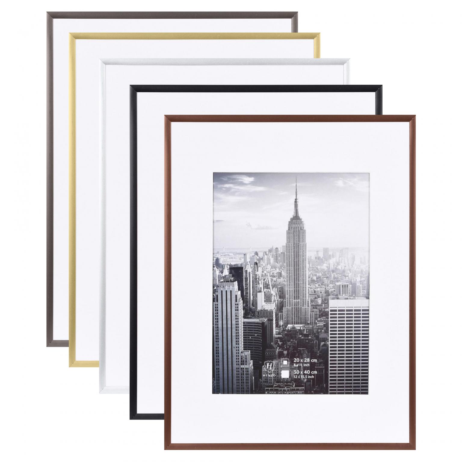 Fotolijst - Henzo - Manhattan - Fotomaat 30x40 cm - Zwart