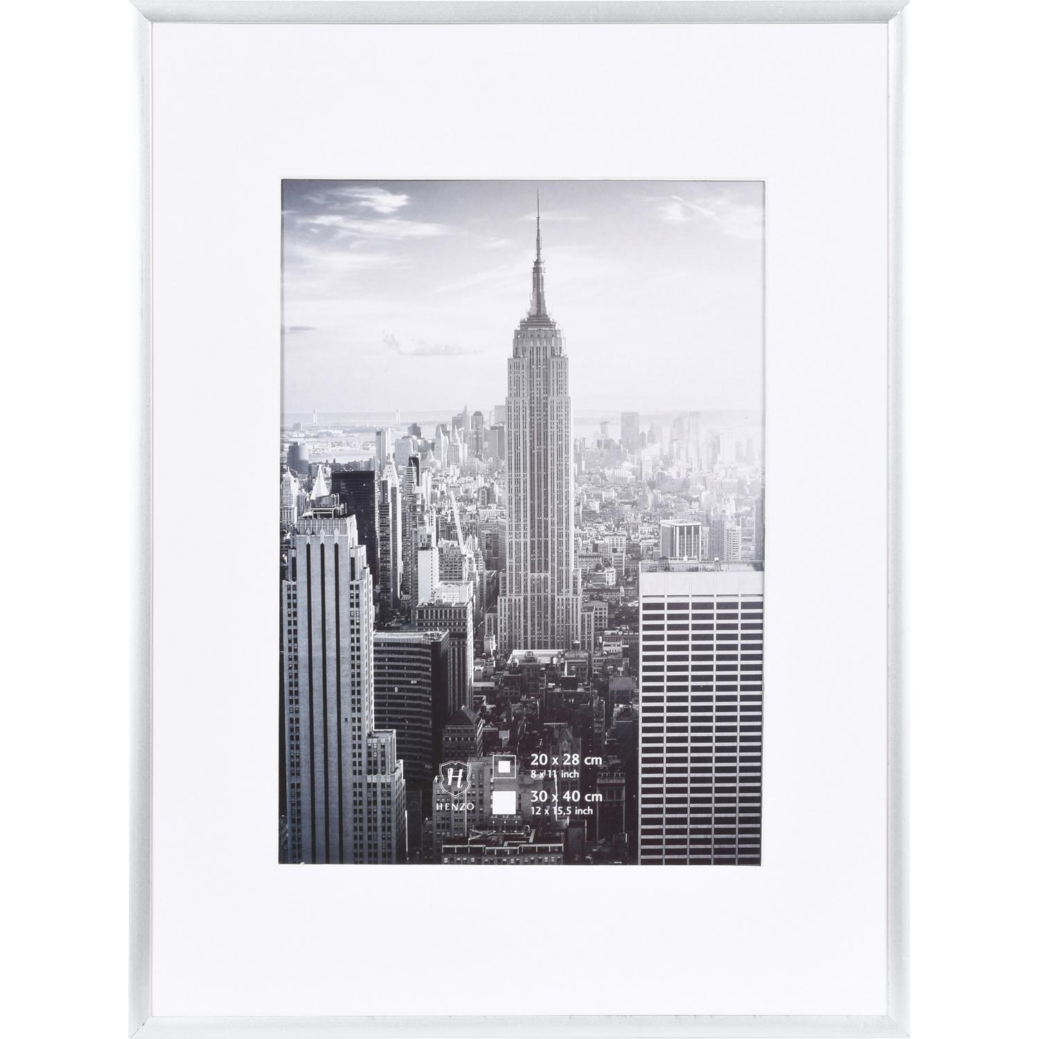 Fotolijst - Henzo - Manhattan - Fotomaat 30x40 cm - Zilver