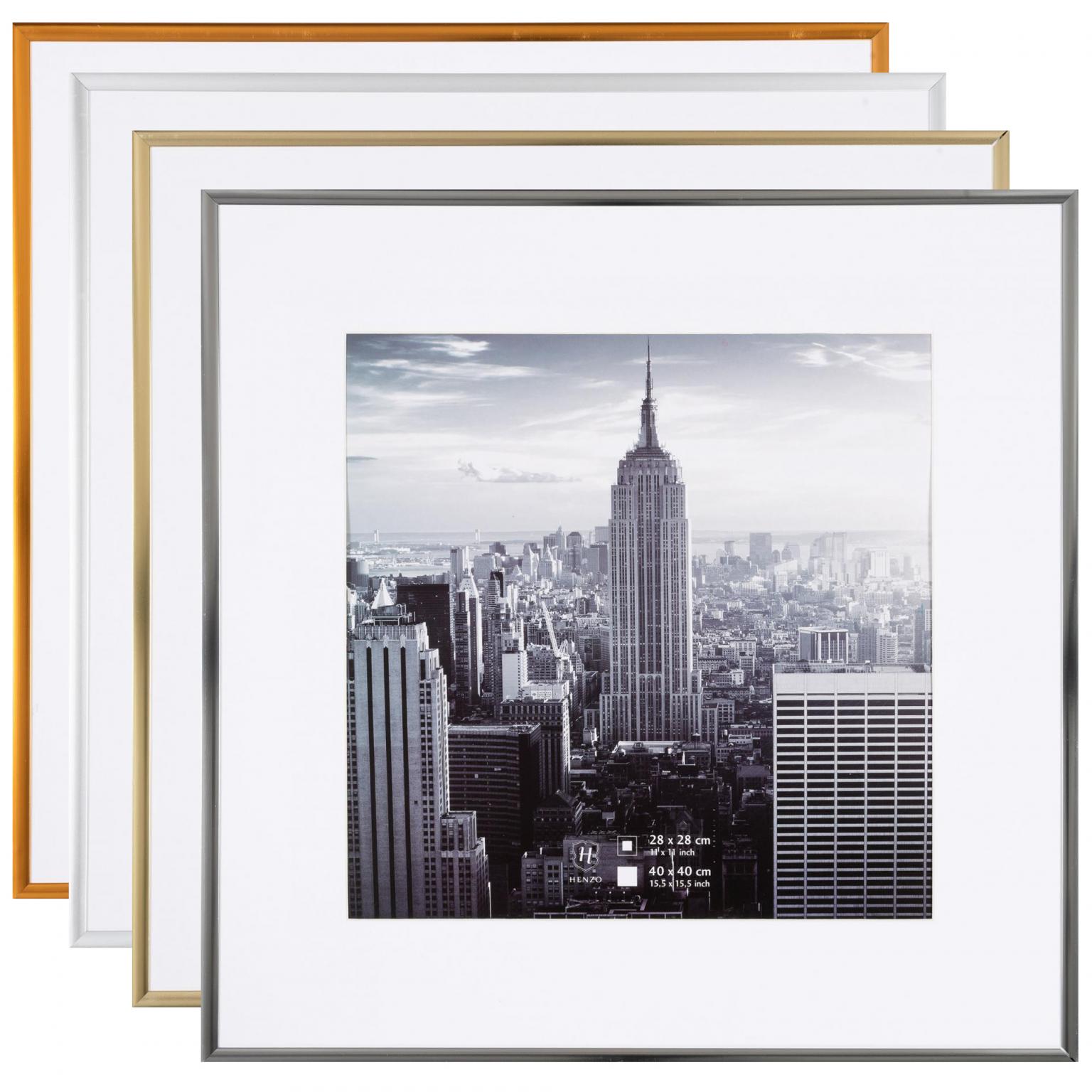 Fotolijst - Henzo - Manhattan - Fotomaat 40x40 cm - Zwart