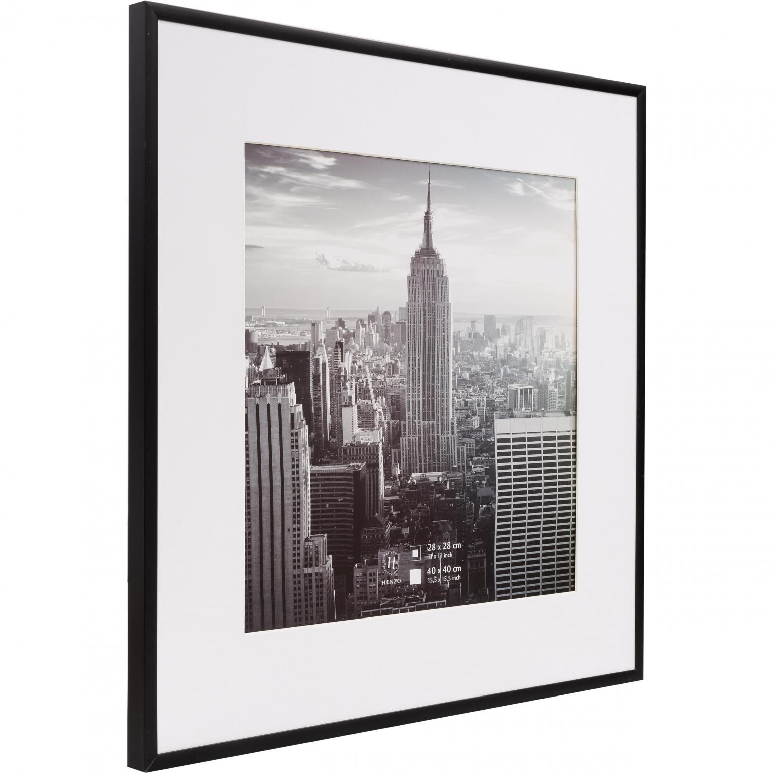 Fotolijst - Henzo - Manhattan - Fotomaat 40x40 cm - Zwart