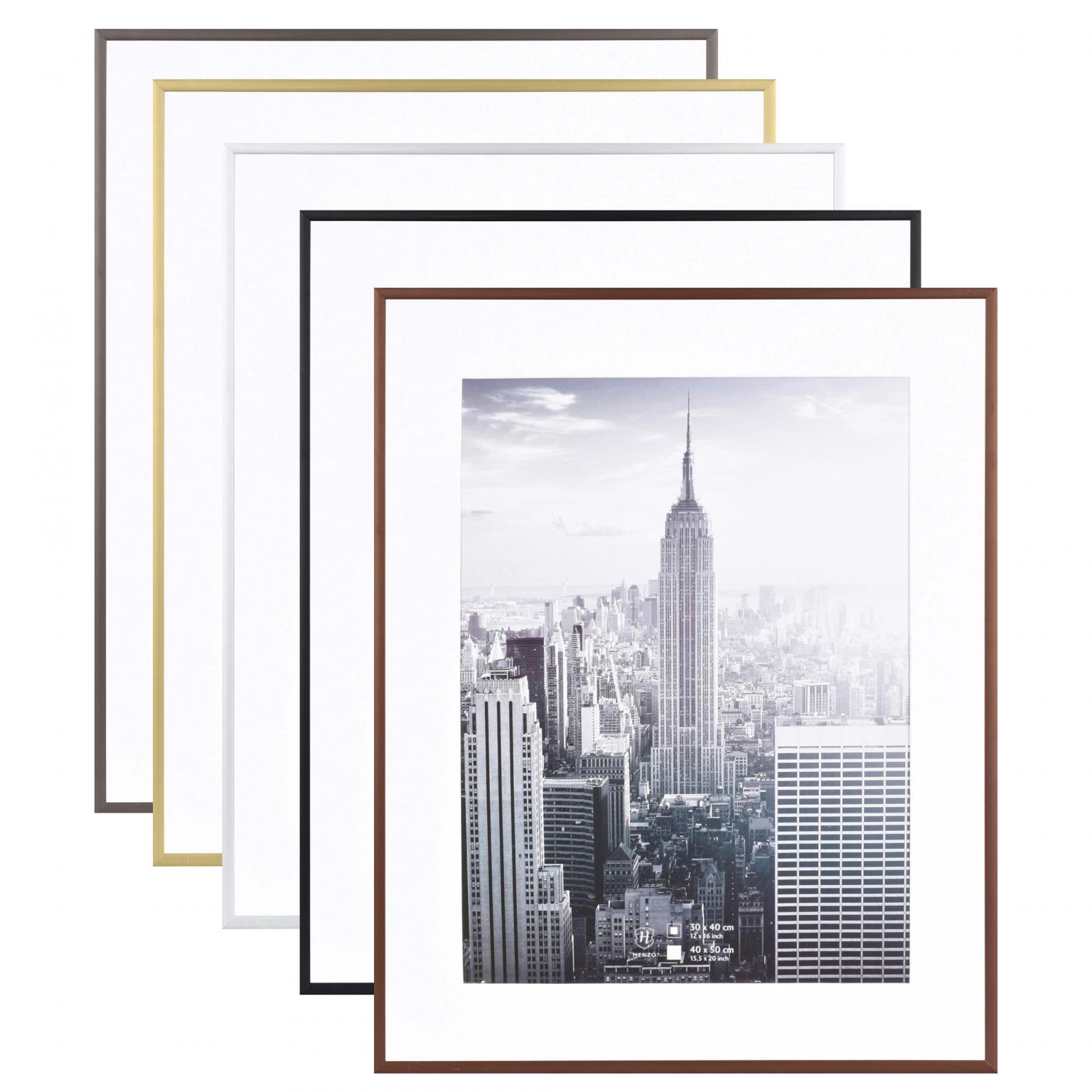 Fotolijst - Henzo - Manhattan - Fotomaat 40x50 cm - Zwart