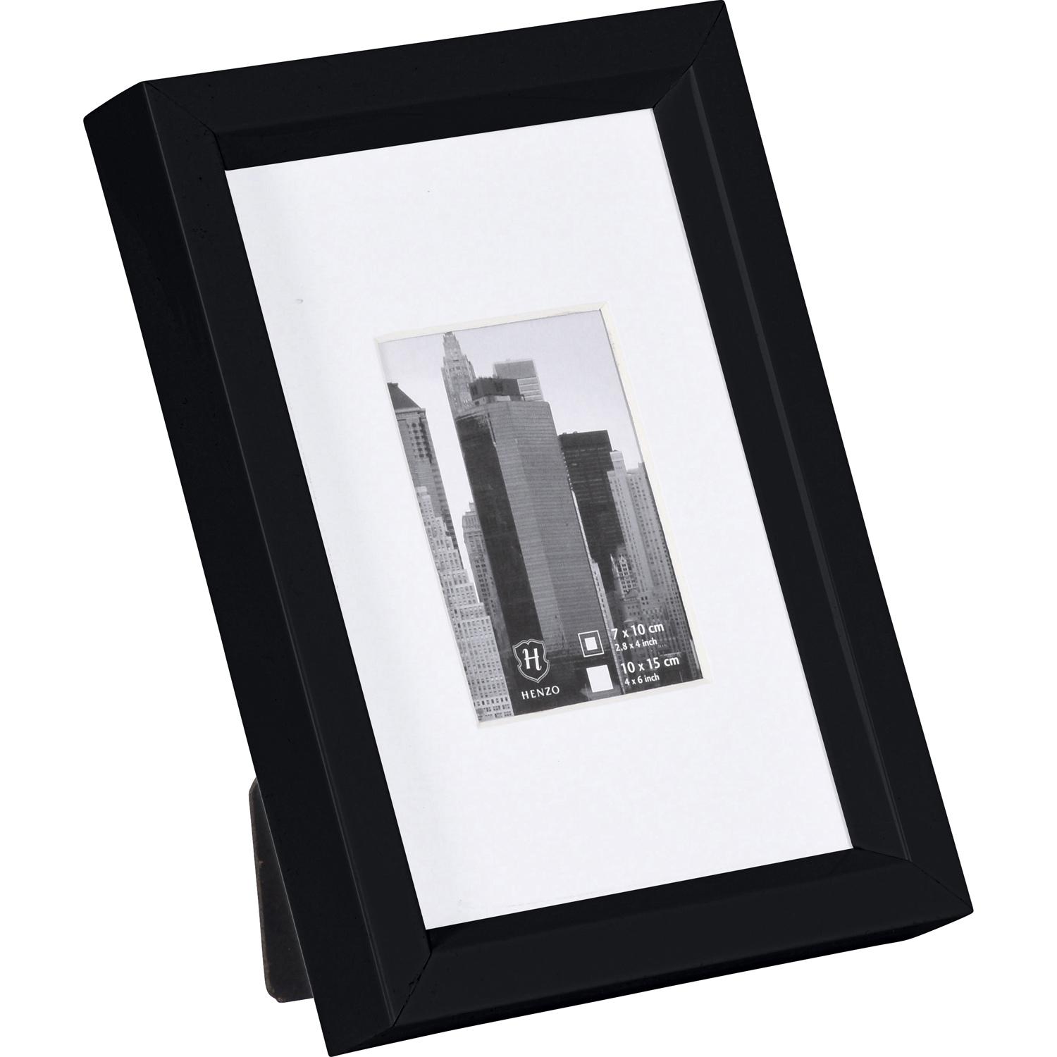 Fotolijst - Henzo - Metallica - Fotomaat 10x15 cm - Zwart