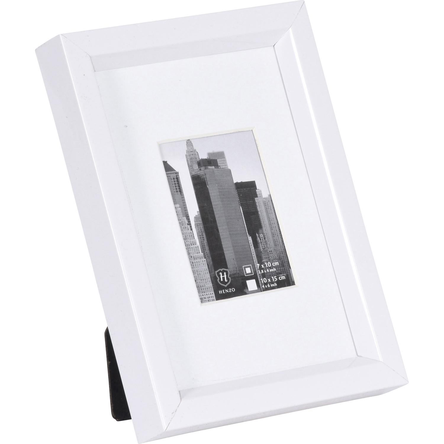 Fotolijst - Henzo - Metallica - Fotomaat 10x15 cm - Wit