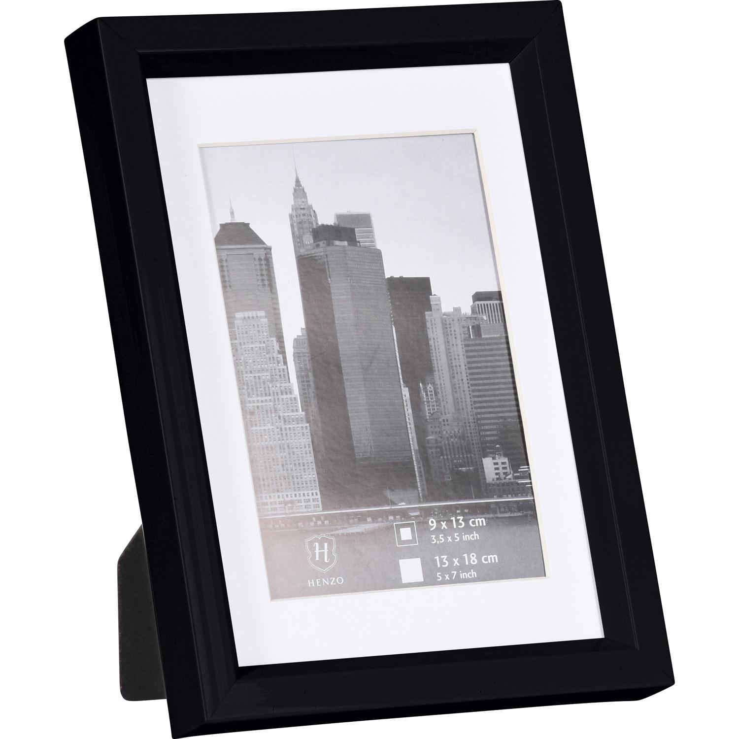 Fotolijst - Henzo - Metallica - Fotomaat 13x18 cm - Zwart