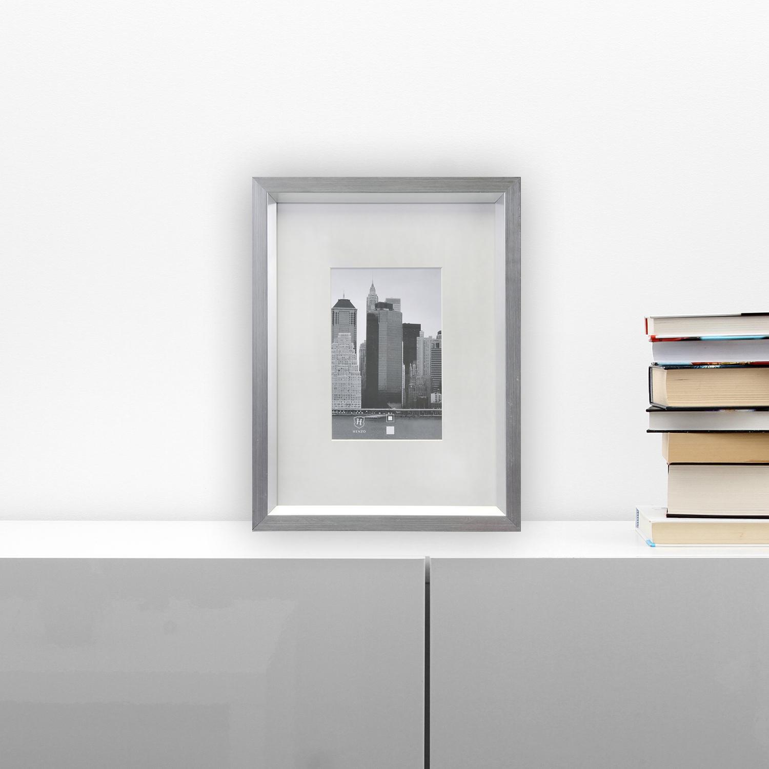 Fotolijst - Henzo - Metallica - Fotomaat 13x18 cm - Zilver