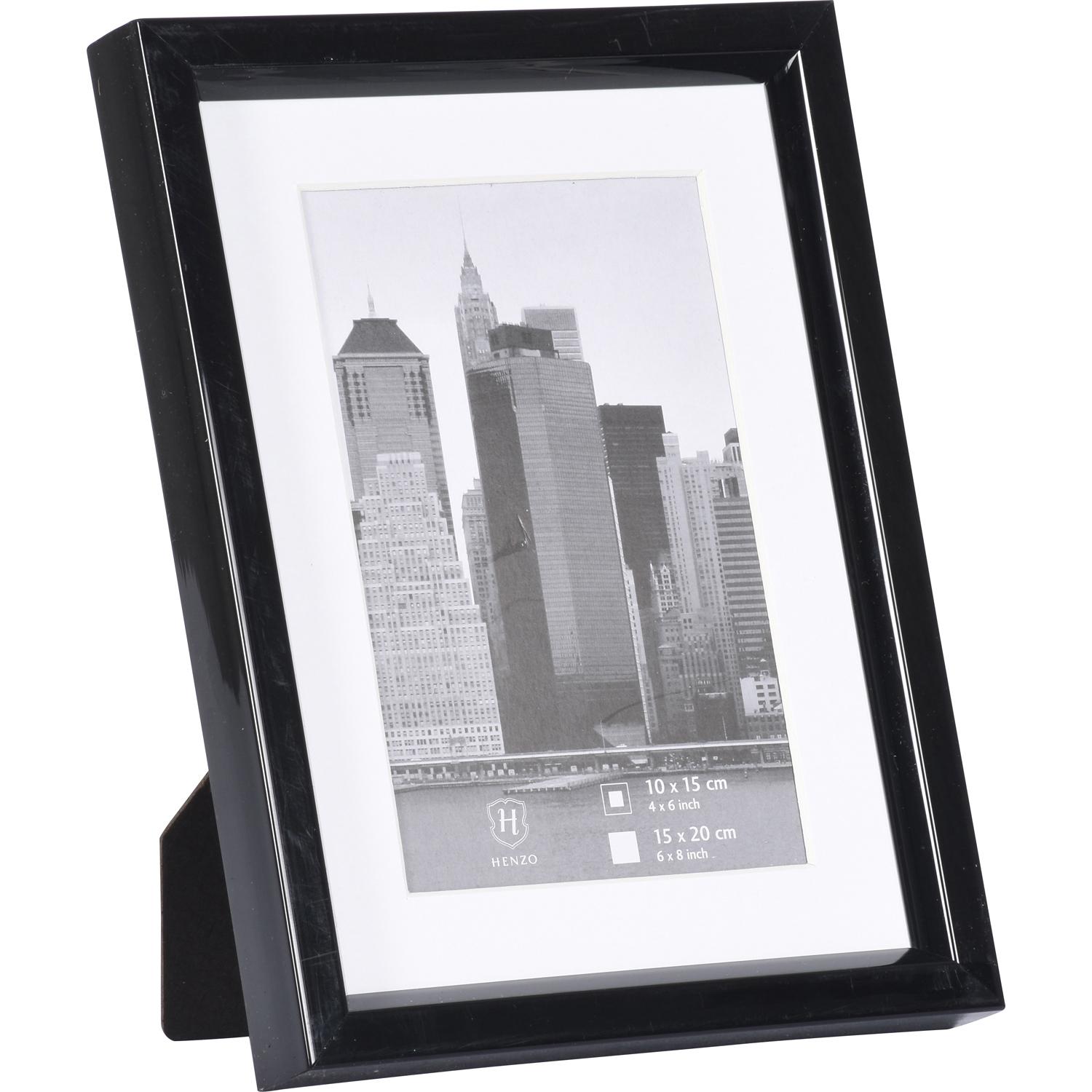 Fotolijst - Henzo - Metallica - Fotomaat 15x20 cm - Zwart