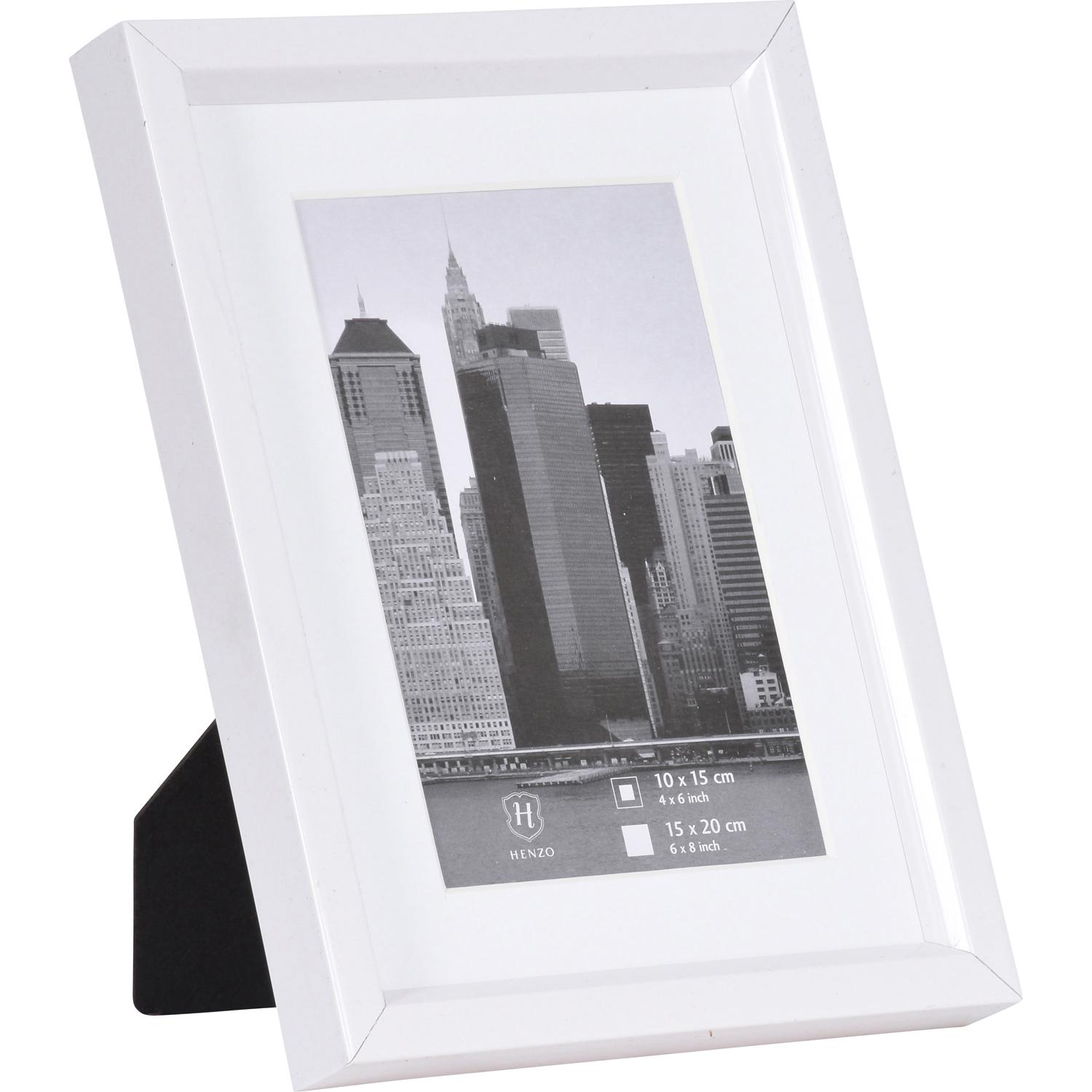 Fotolijst - Henzo - Metallica - Fotomaat 15x20 cm - Wit