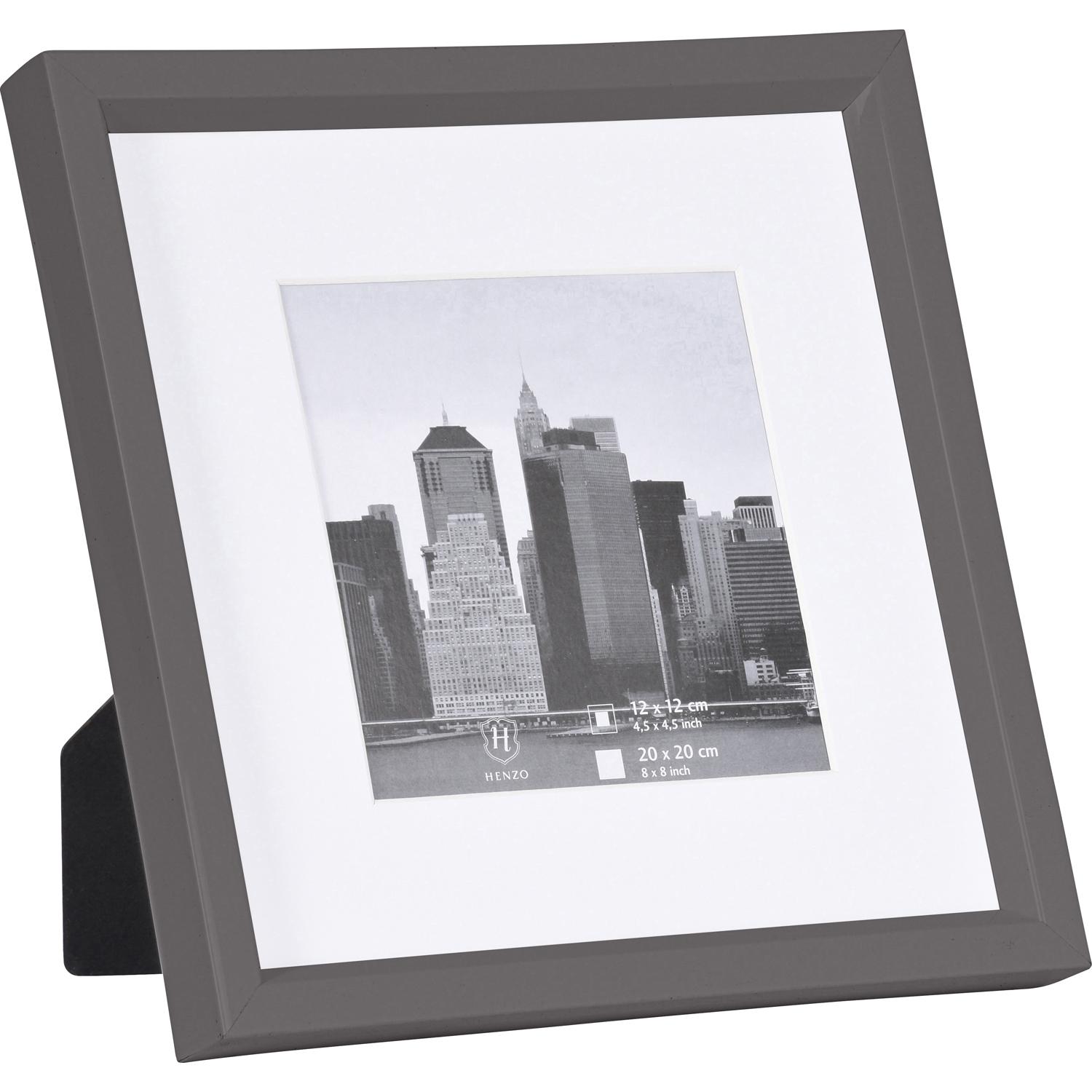 Fotolijst - Henzo - Metallica - Fotomaat 20x20 cm - Donkergrijs