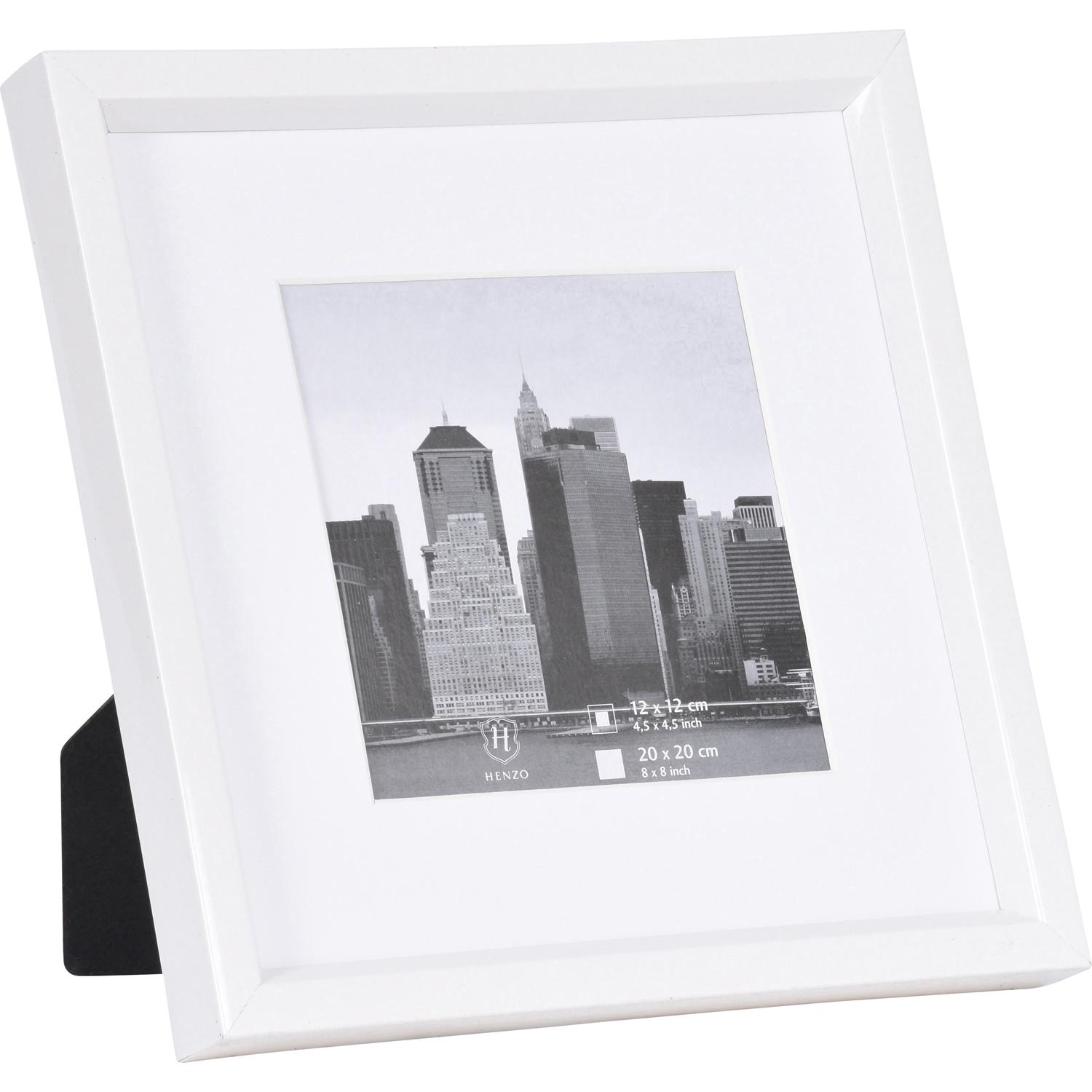 Fotolijst - Henzo - Metallica - Fotomaat 20x20 cm - Wit