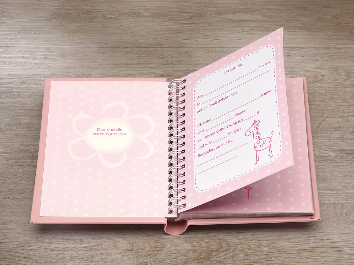 Mini album baby animal, pink, f. 30 ph. 11,5x15,5 cm