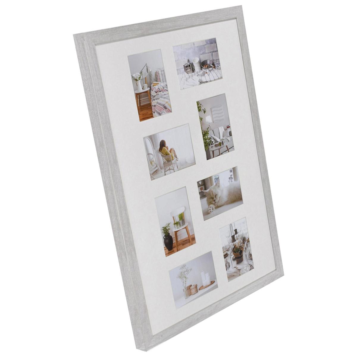 Fotolijst - Henzo - Modern Gallery - Collagelijst voor 8 foto's - Fotomaat 10x15 cm - Wit