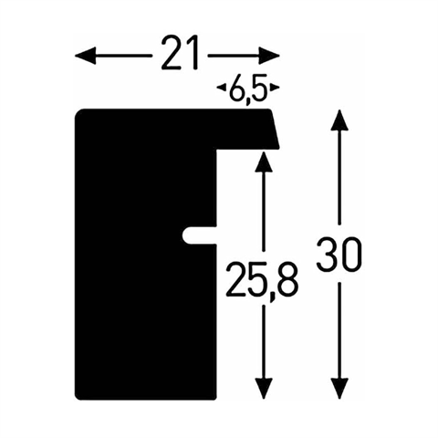 Nielsen Fotolijst 8988054 Apollon Wit 50x50 / 30x30 cm