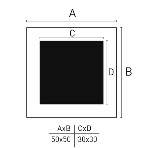 Nielsen Fotolijst 8988054 Apollon Wit 50x50 / 30x30 cm