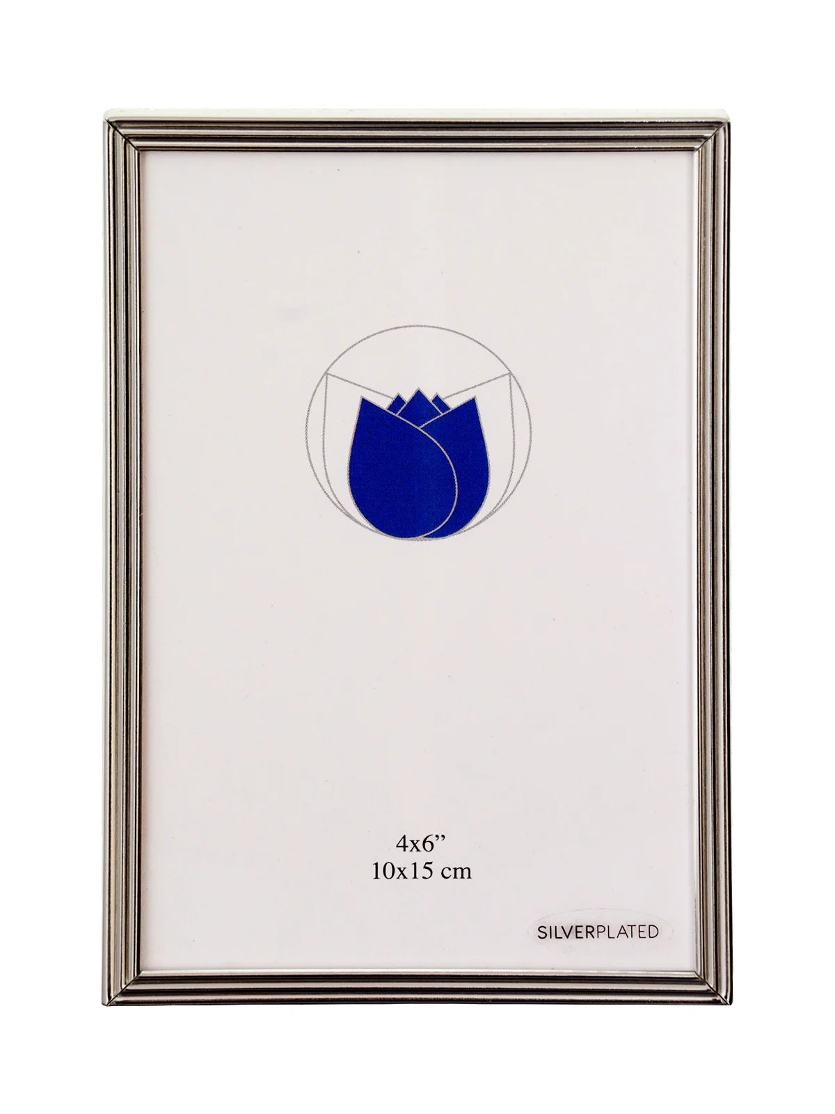 Fotolijst silverplated ribbel