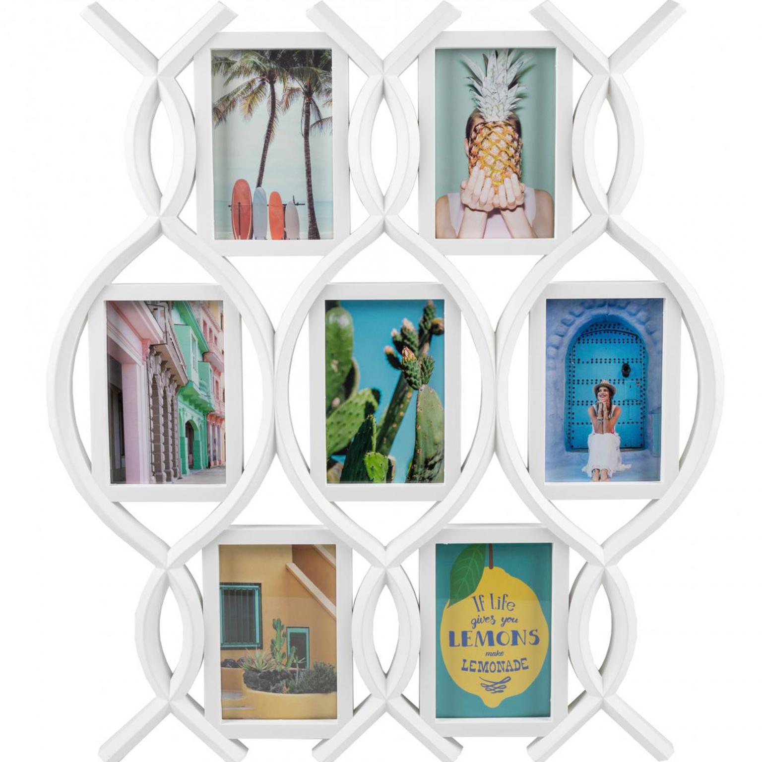 Fotolijst - Henzo - Rose Gallery - Collagelijst voor 7 foto's - Fotomaat 10x15 cm - Wit