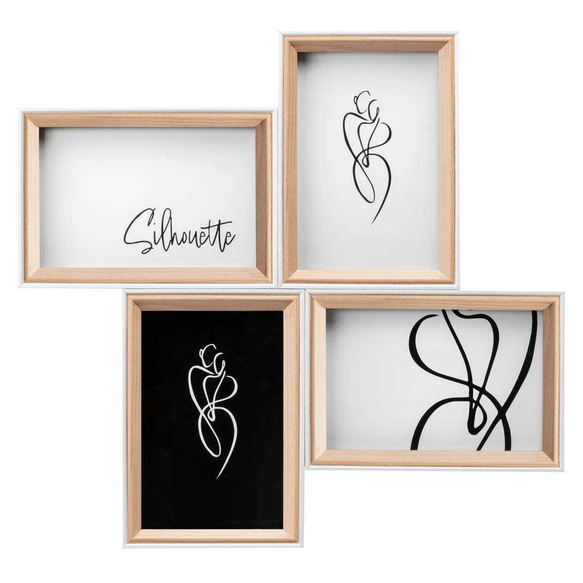 Silhouette galerielijst 4x10x15 beuken