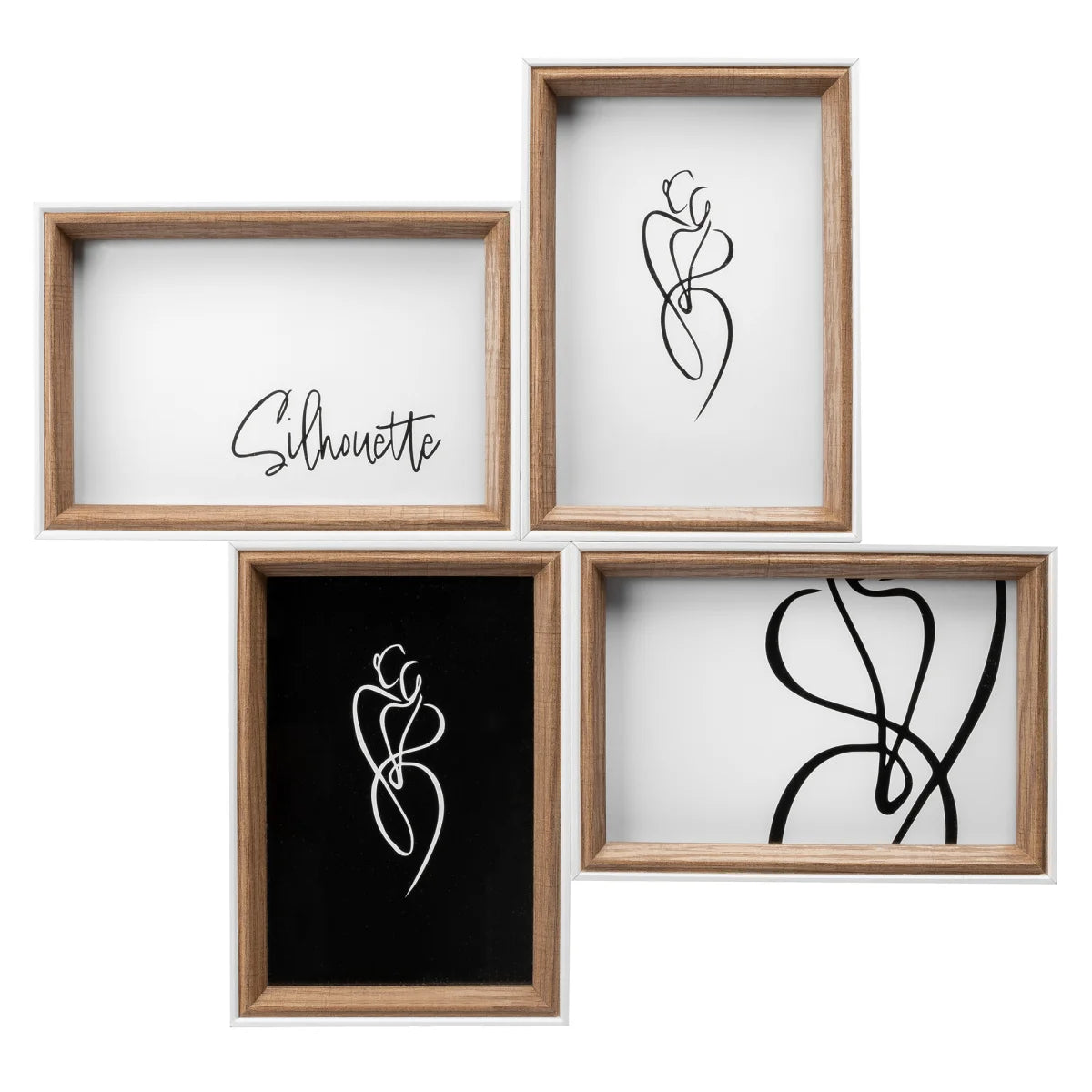 Silhouette galerielijst 4x10x15 naturel