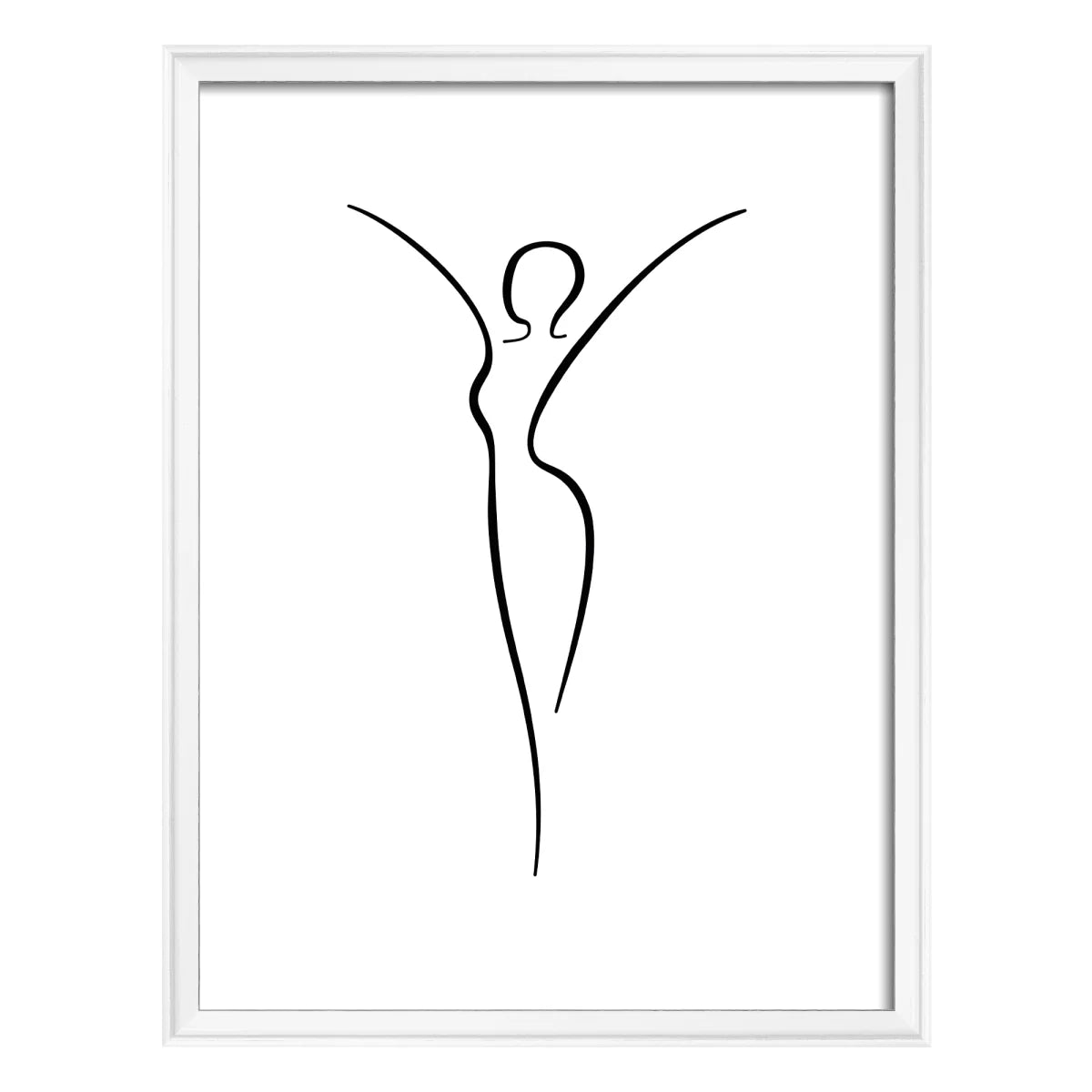 Silhouette fotolijst 30x40 wit