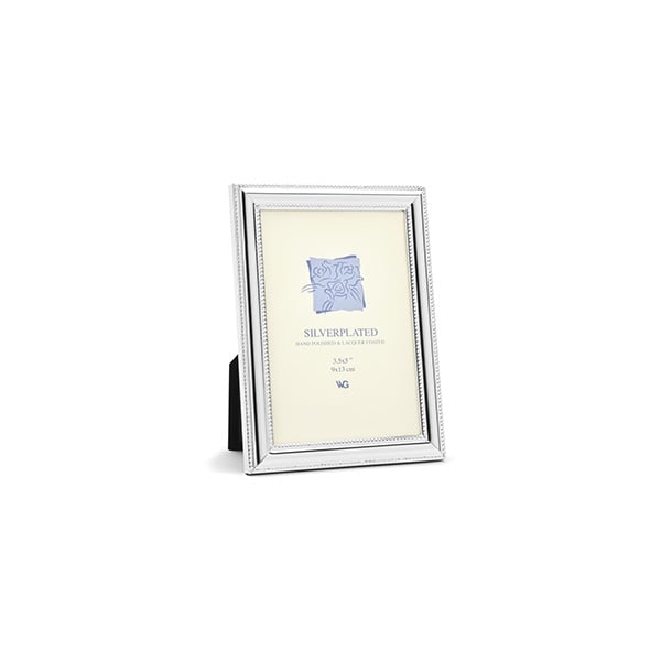 Fotolijst silverplated dubbele parel