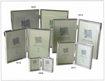 Fotolijst silverplated smal halfrond
