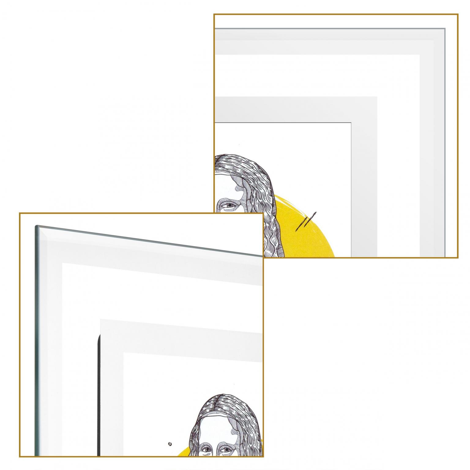 Fotolijst - Henzo - Vidrio - Fotomaat 13x18 cm - Staal