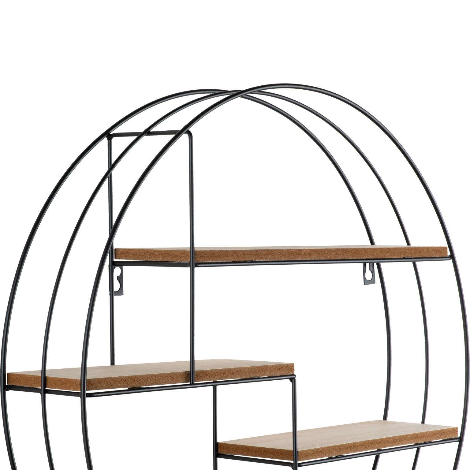 Wandrek - Henzo - 50x50x10 cm - Zwart