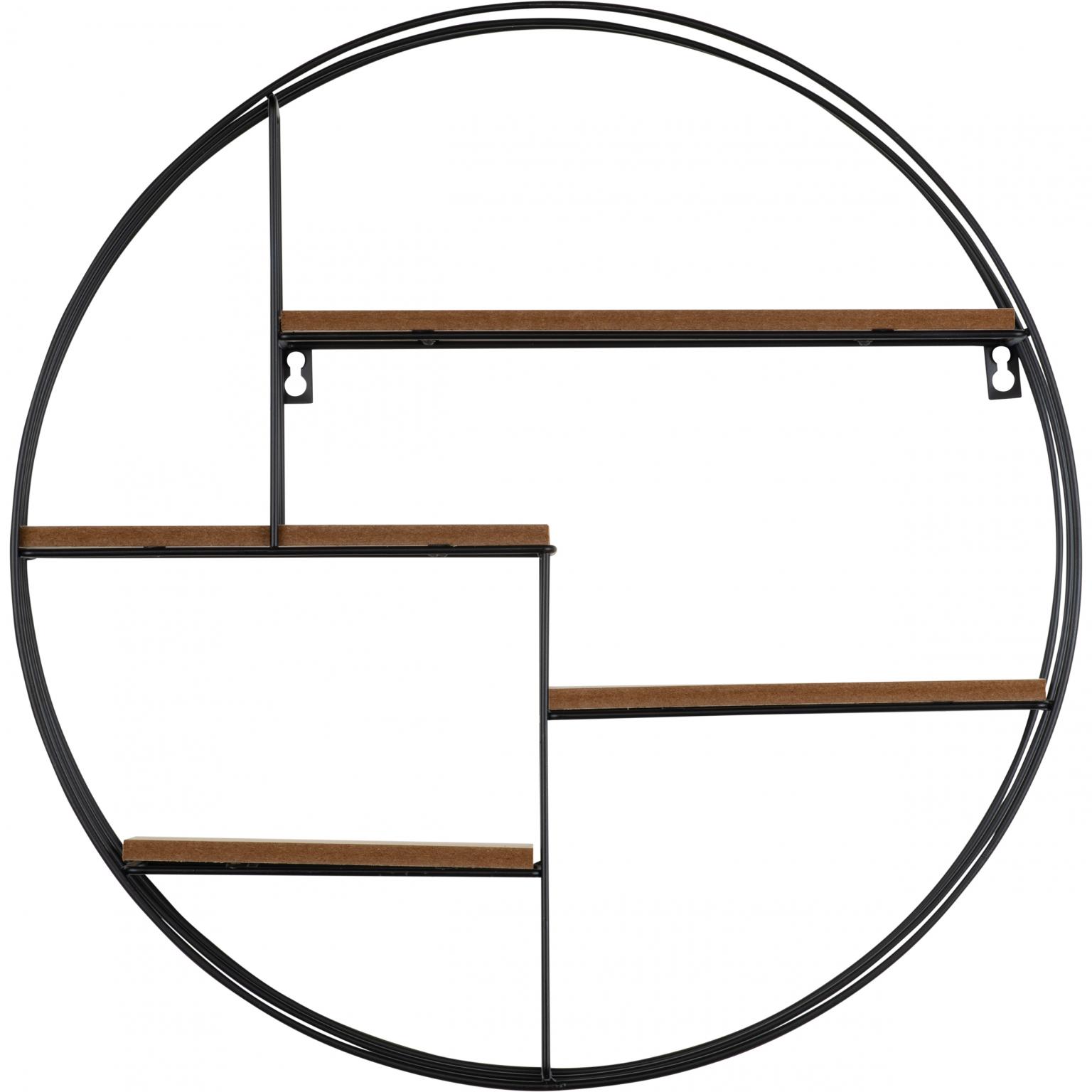 Wandrek - Henzo - 50x50x10 cm - Zwart