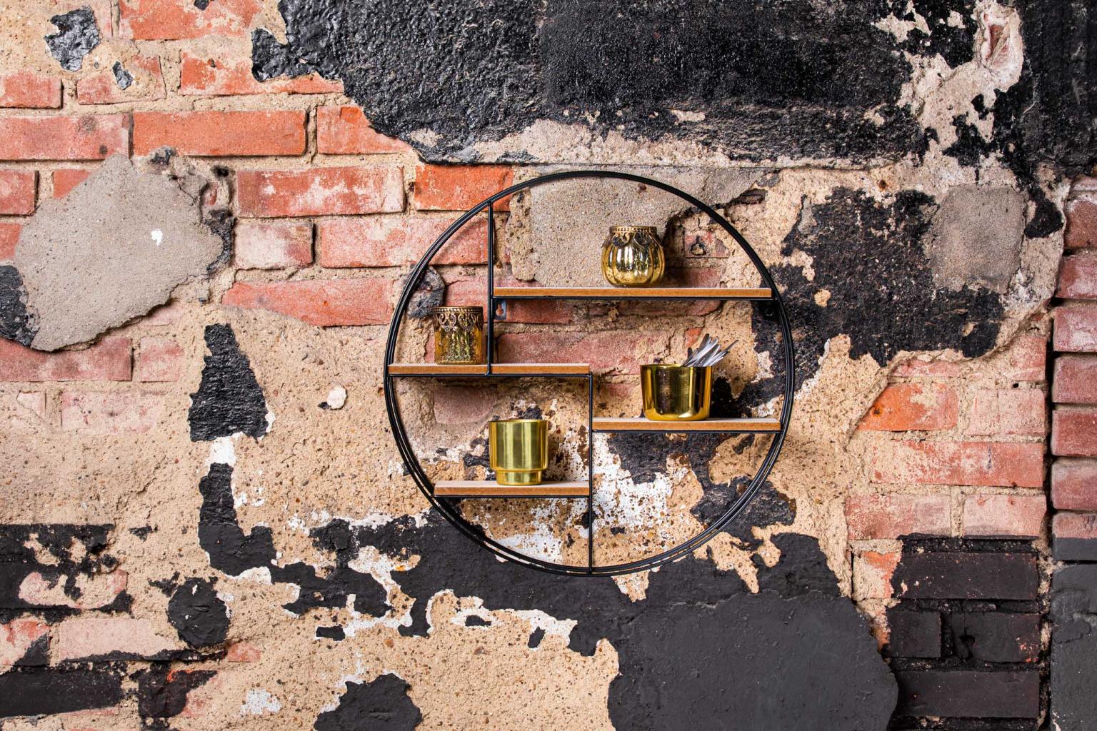 Wandrek - Henzo - 50x50x10 cm - Zwart