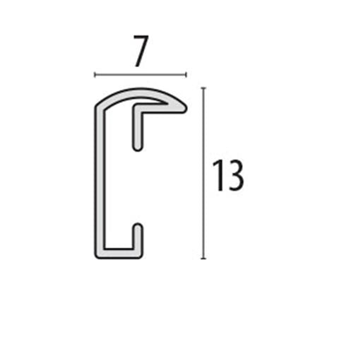 Zep Fotolijst AL1B15 Aluminium Black 20x25 cm