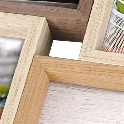 Zep Houten Collage Fotolijst TY013 Montreaux  voor 8 Foto s